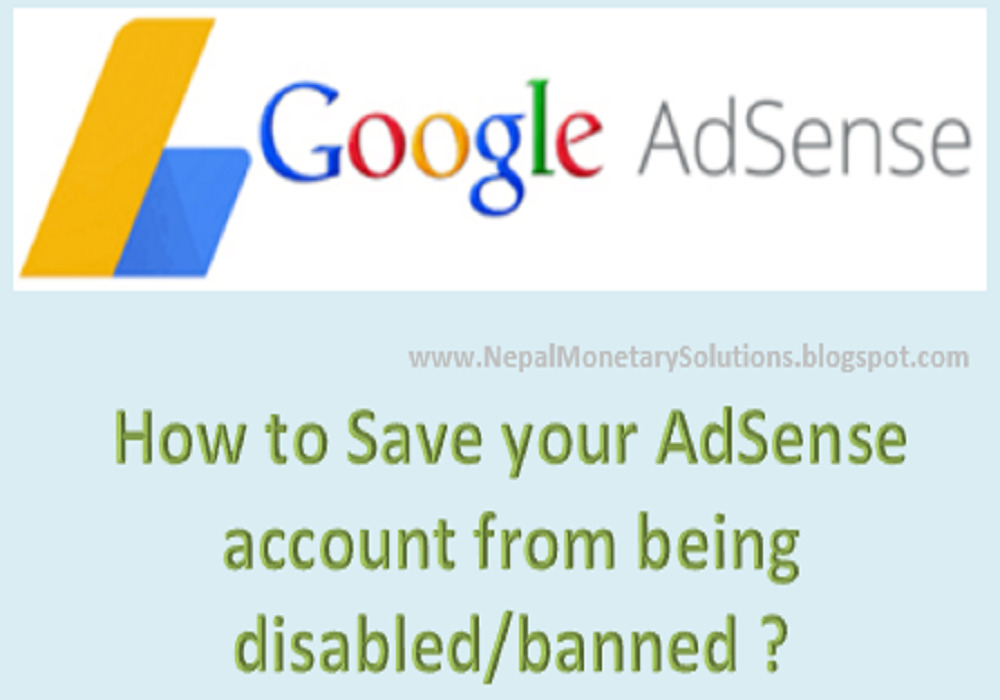 save AdSense account